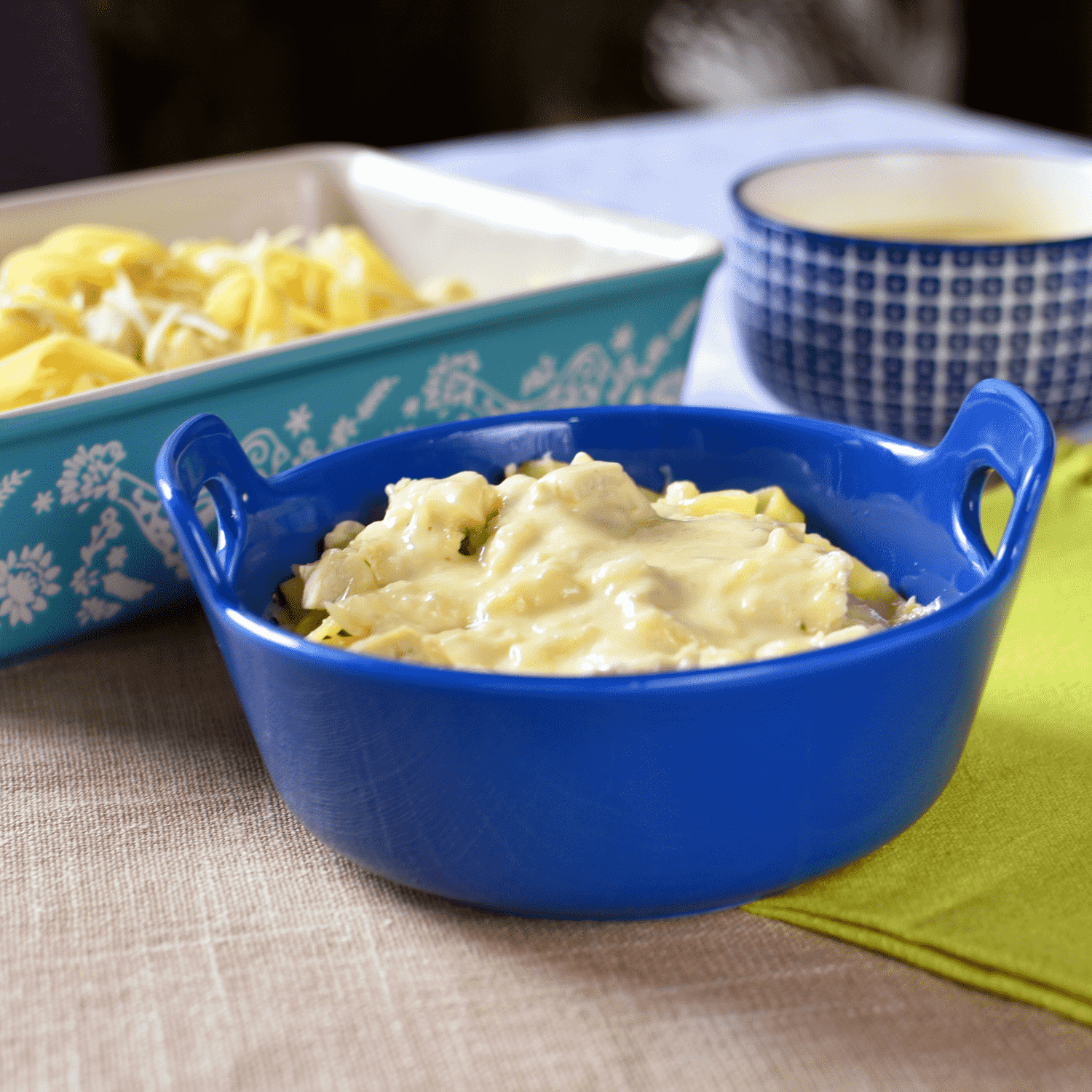 Pasta Alfredo con pollo
